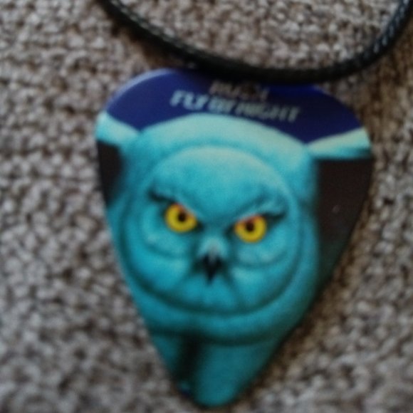 RUSH FLY BY NIGHT GUITAR PICK NECKLACE - Picture 1 of 1